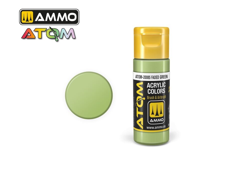 Ammo Atom Acrylic Colors - Faded Green (20ml)