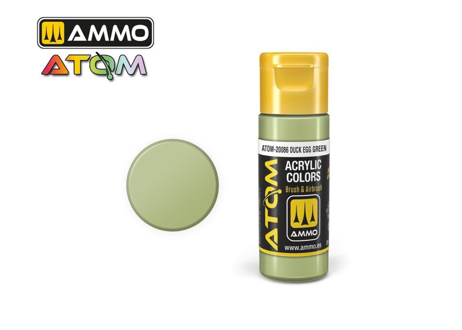 Ammo Atom Acrylic Colors - Duck Egg Green (20ml)