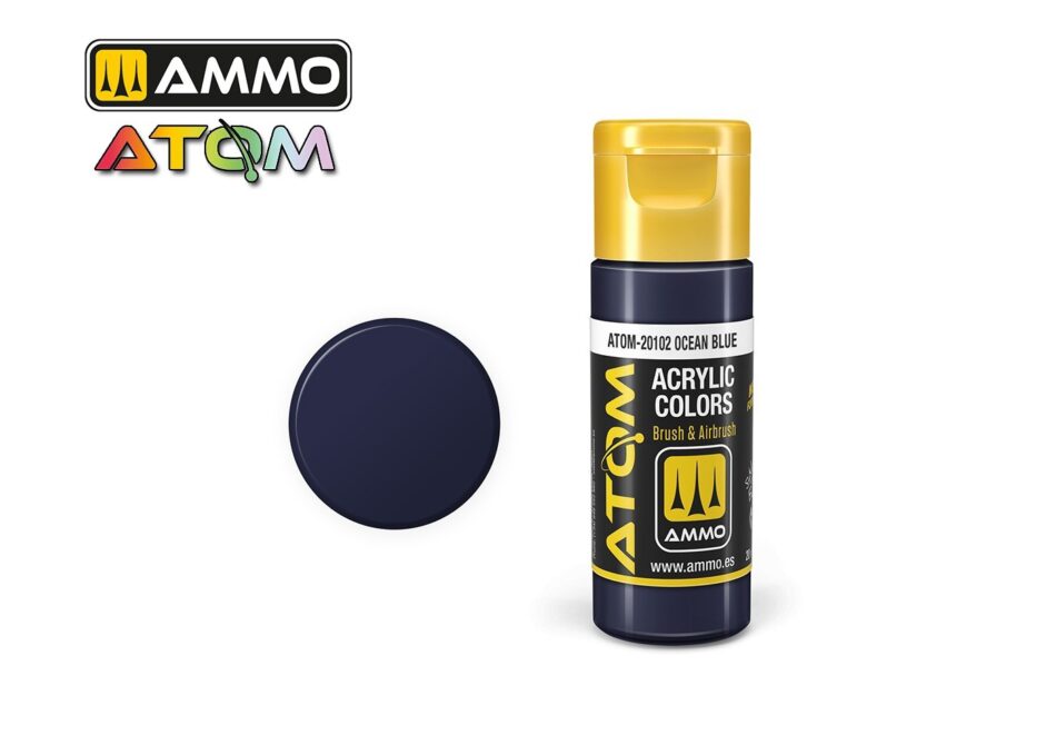 Ammo Atom Acrylic Colors - Ocean Blue (20ml)