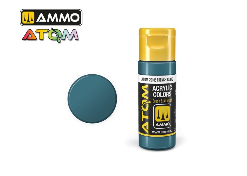 Ammo Atom Acrylic Colors - French Blue (20ml)