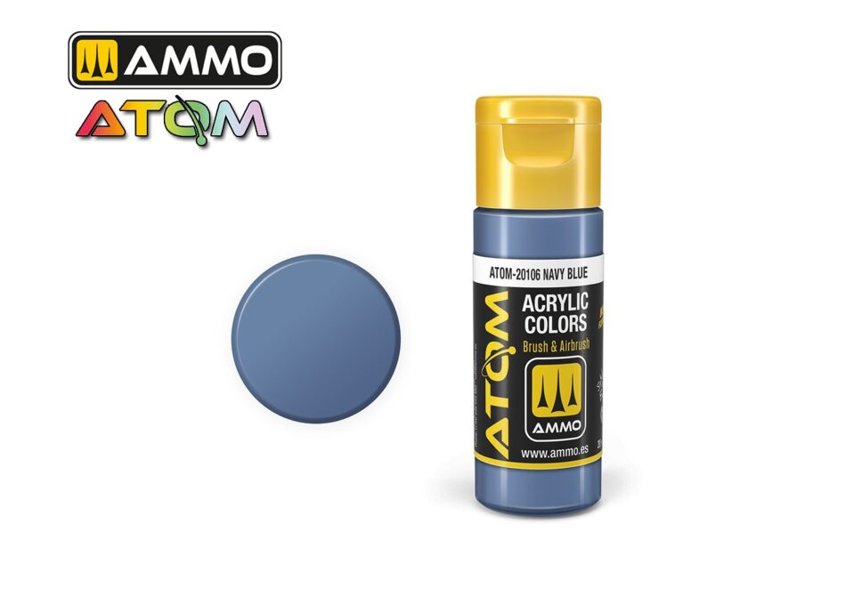 Ammo Atom Acrylic Colors - Navy Blue (20ml)