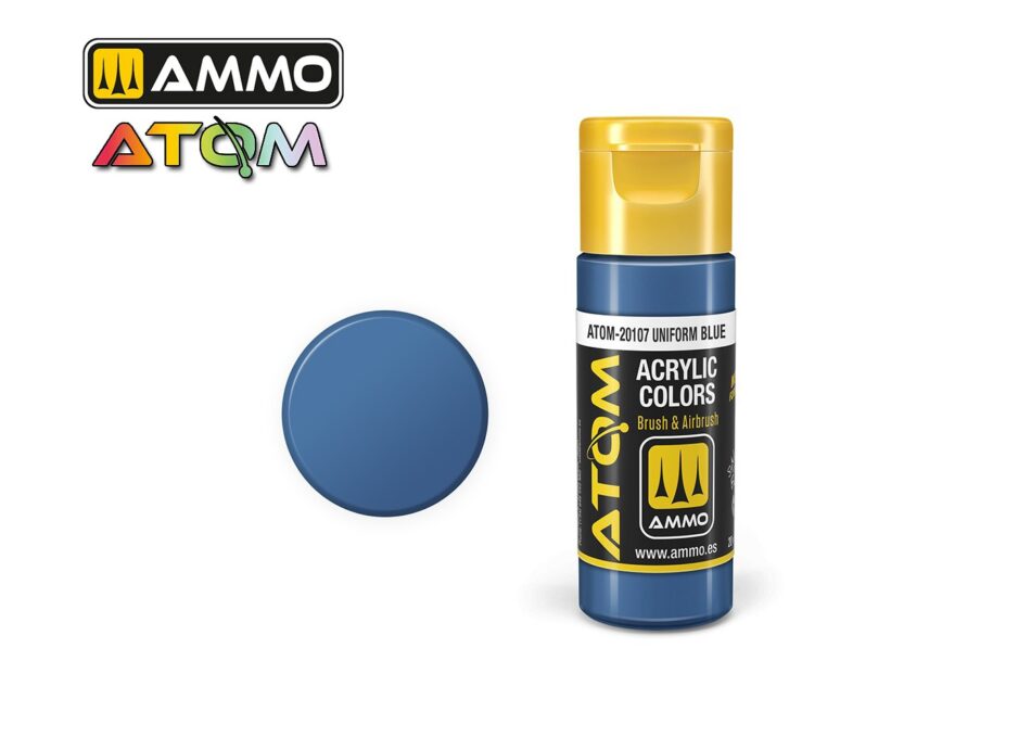 Ammo Atom Acrylic Colors - Uniform Blue (20ml)