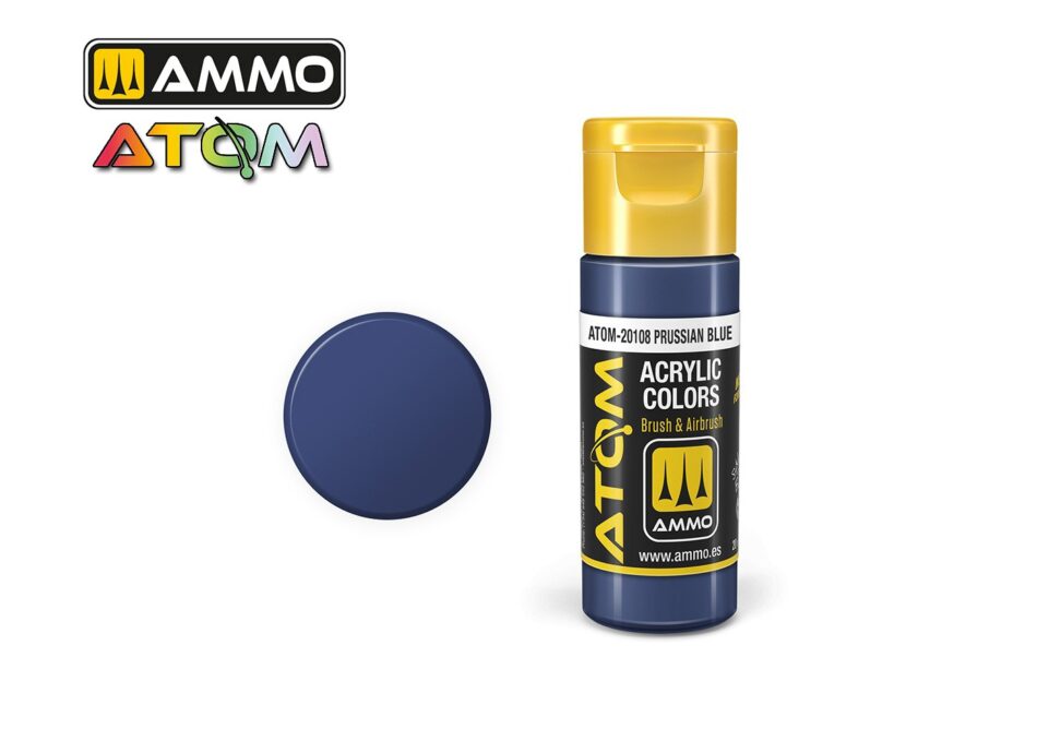 Ammo Atom Acrylic Colors - Prussian Blue (20ml)