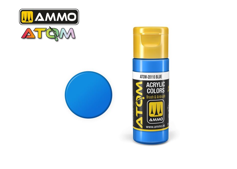 Ammo Atom Acrylic Colors - Blue (20ml)