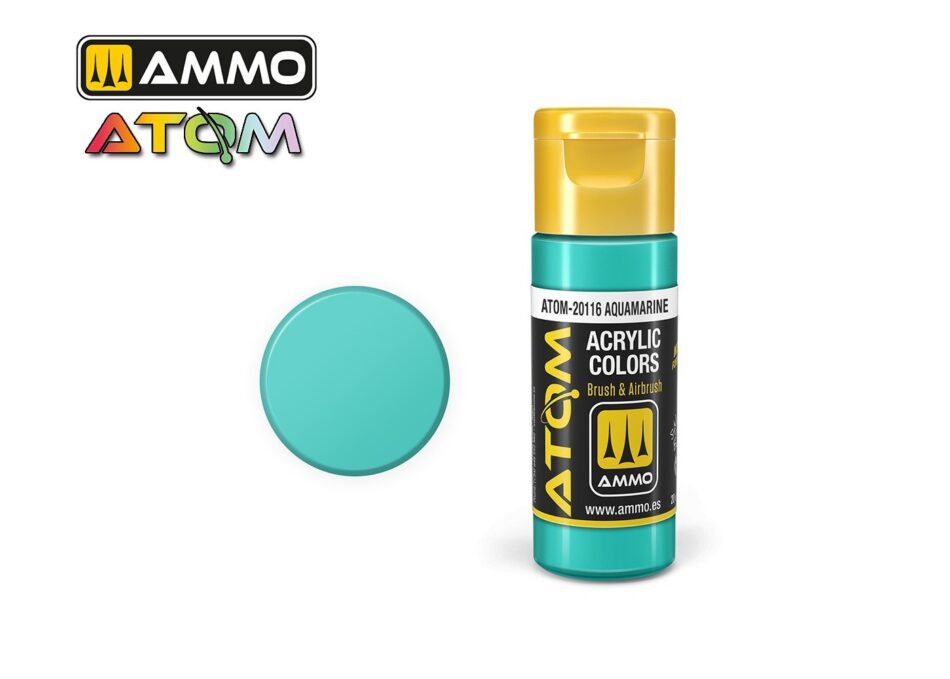 Ammo Atom Acrylic Colors - Aquamarine (20ml)