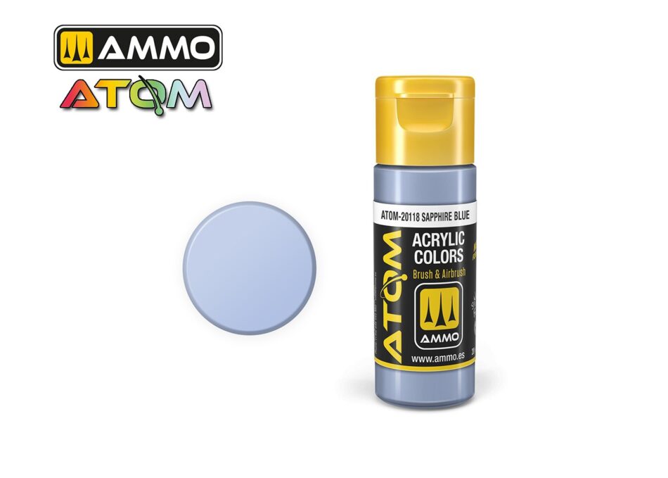 Ammo Atom Acrylic Colors - Sapphire Blue (20ml)