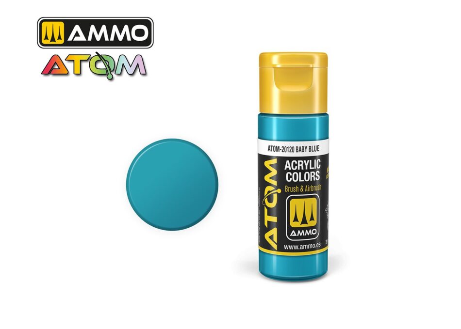 Ammo Atom Acrylic Colors - Baby Blue (20ml)