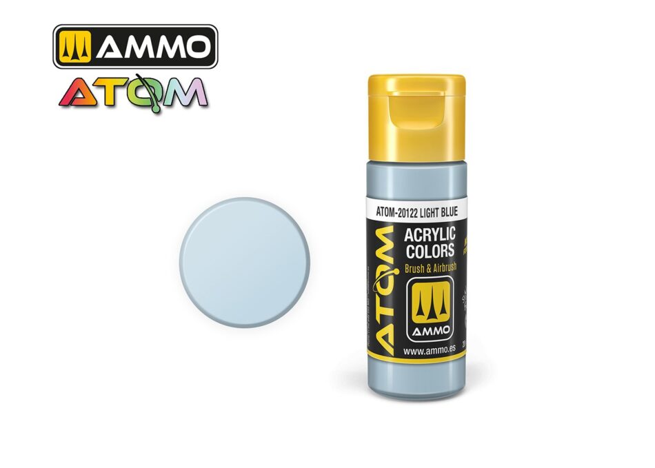 Ammo Atom Acrylic Colors - Light Blue (20ml)