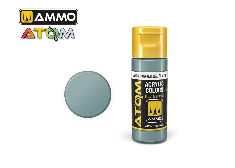 Ammo Atom Acrylic Colors - Hellblau RLM78 (20ml)