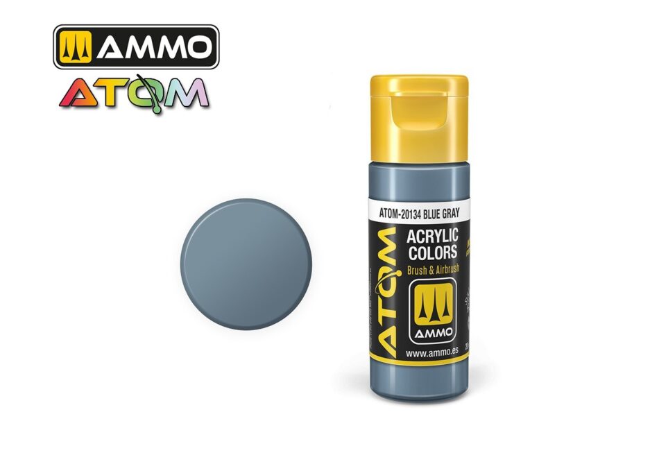 Ammo Atom Acrylic Colors - Blue Gray (20ml)