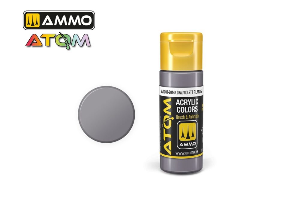 Ammo Atom Acrylic Colors - Grauviolett RLM75 (20ml)