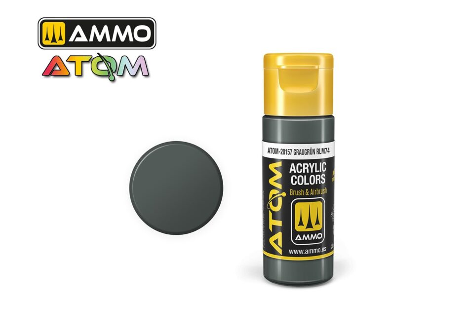 Ammo Atom Acrylic Colors - Graugrün RLM74 (20ml)