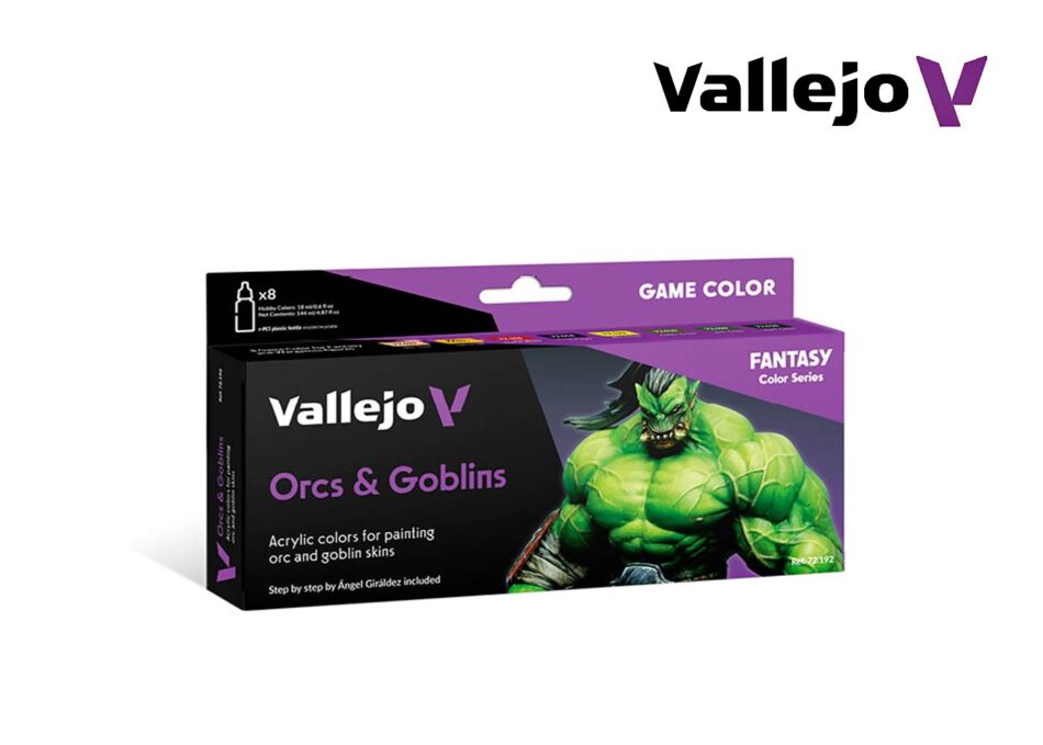 Vallejo Game Color Paint Kit - Orcs & Goblins (8 x 18ml)
