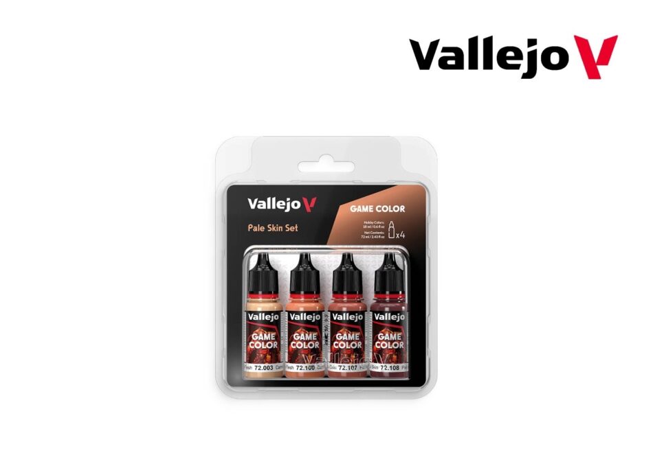 Vallejo Game Color Paint Kit - Pale Skin Set (4 x 18ml)