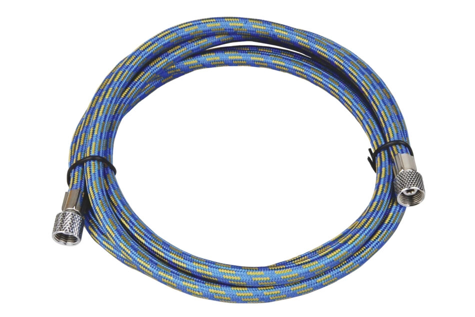 Highly Flexible 1.8m Rubber Braided Airbrush Hose - 1/8 BSP