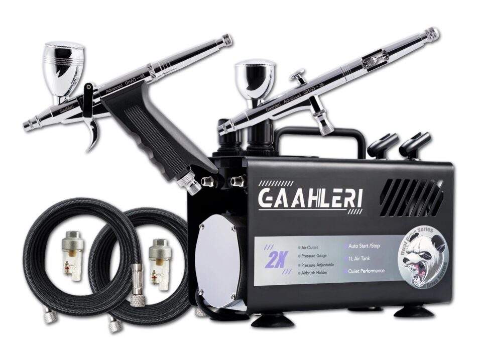 Gaahleri GT-918 Compressor with GHAD-39 & GHAD-68 Airbrush Kit