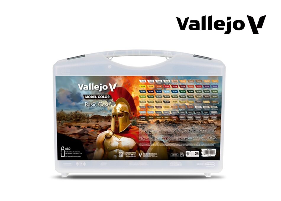 Vallejo Model Color Paint Set - Basic Case (80 x 18ml)