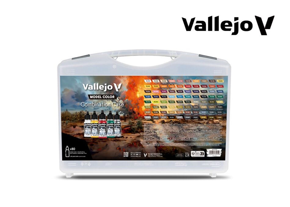 Vallejo Model Color Paint Set - Combination Case (80 x 18ml)
