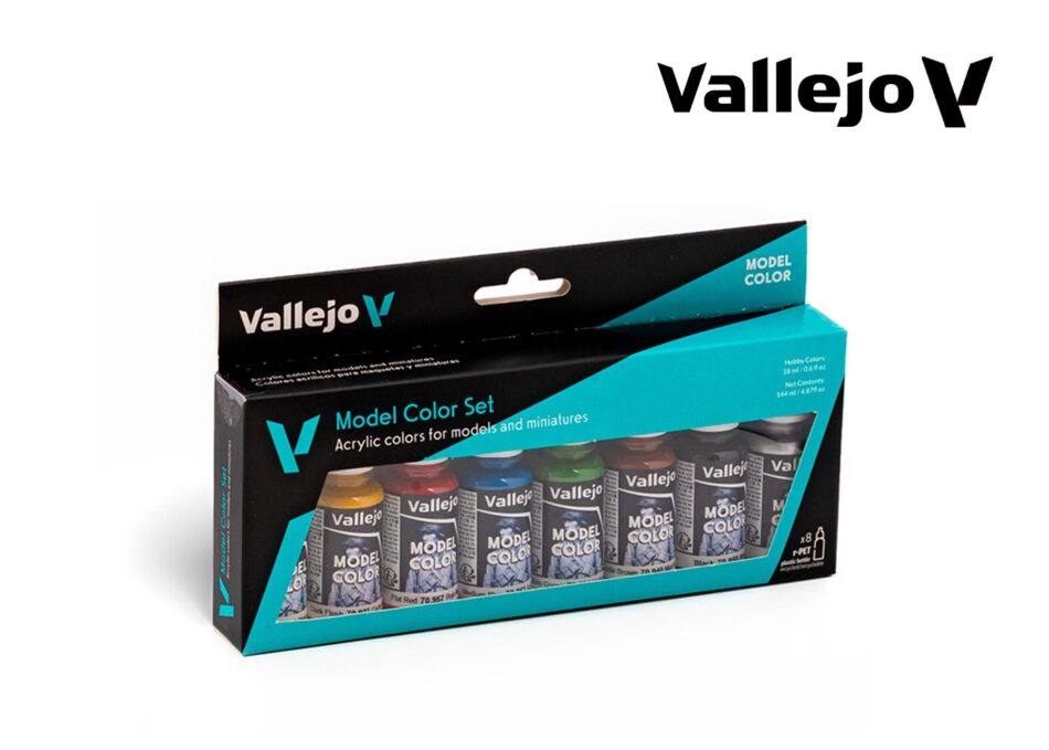 Vallejo Model Color Paint Set - Wargames Basics (8 x 18ml)
