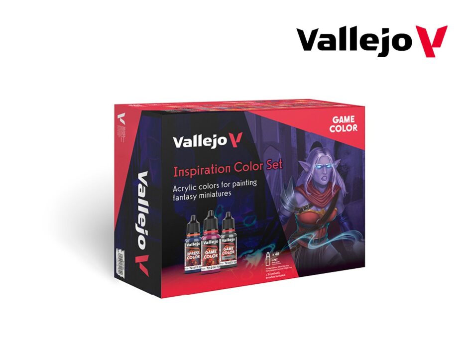 Vallejo Game Color Paint Kit - Inspiration Color Set (48 x 18ml Bottles)