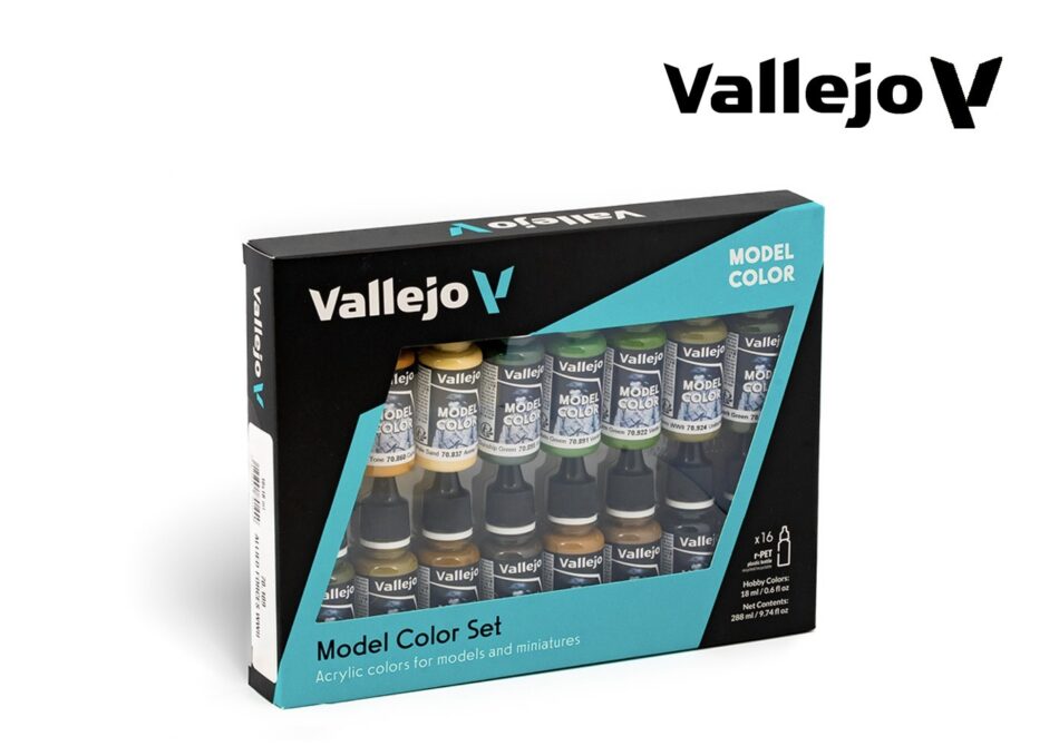 Vallejo Model Color Paint Set - Allied Forces WWII (16 x 18ml)