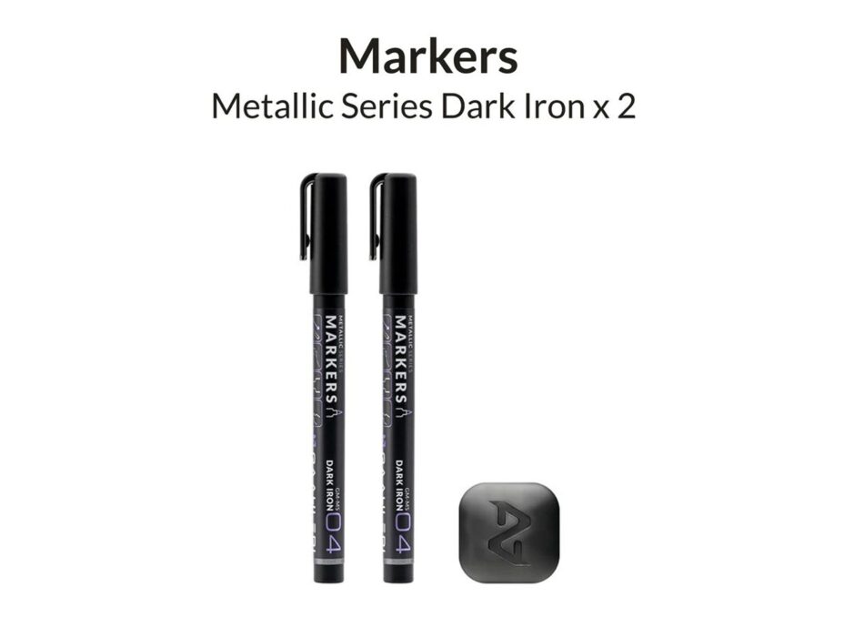 Gaahleri Markers - Metallic Dark Iron (Pack of 2)