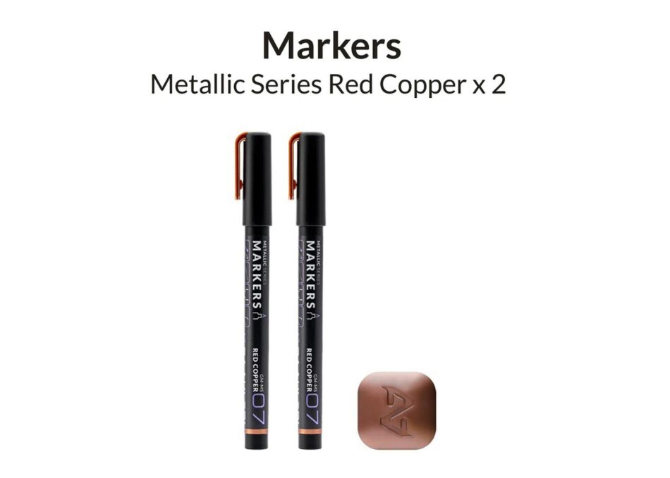 Gaahleri Markers - Metallic Red Copper (Pack of 2)