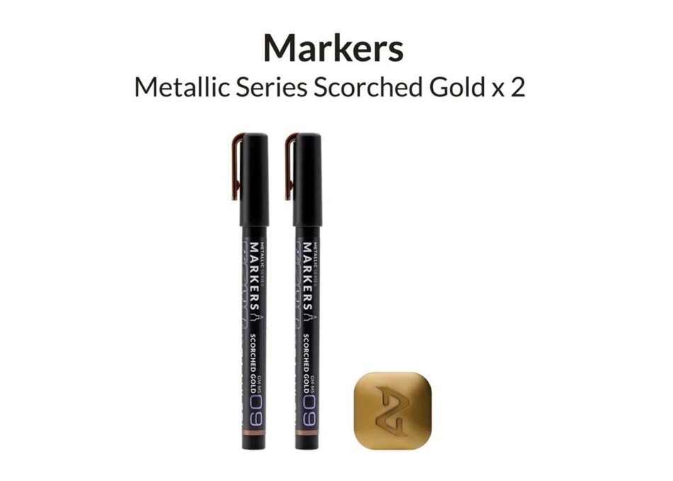 Gaahleri Markers - Metallic Scorched Gold (Pack of 2)
