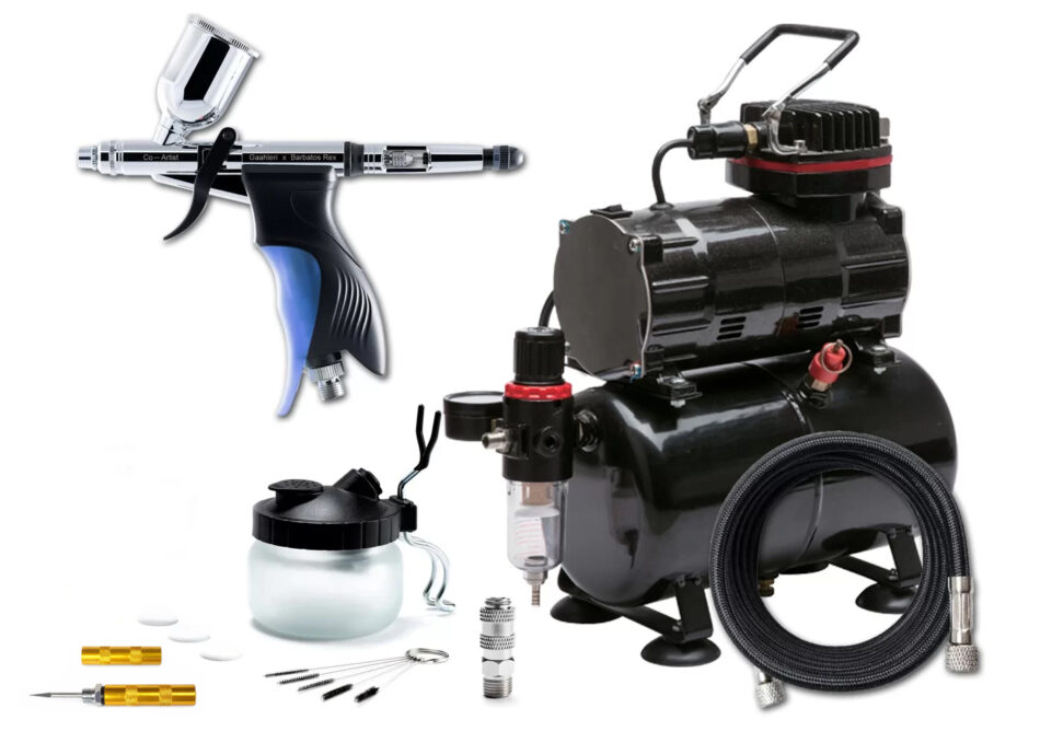 TC-80T Airbrushing Kit with Gaahleri Swallowtail Airbrush