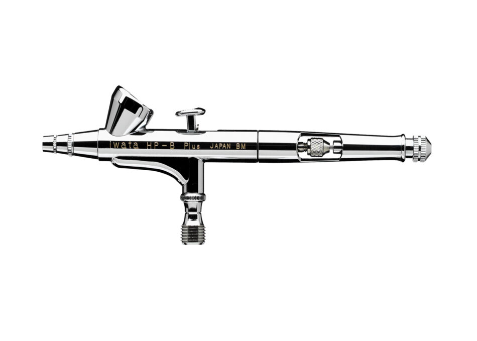 Iwata - High Performance HP-B Plus Gravity Feed Double Action Airbrush (0.2mm)