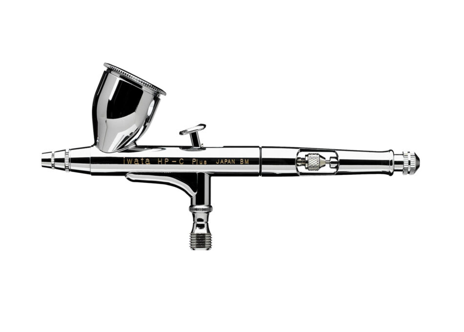 Iwata - High Performance HP-C Plus Gravity Feed Double Action Airbrush (0.3mm)