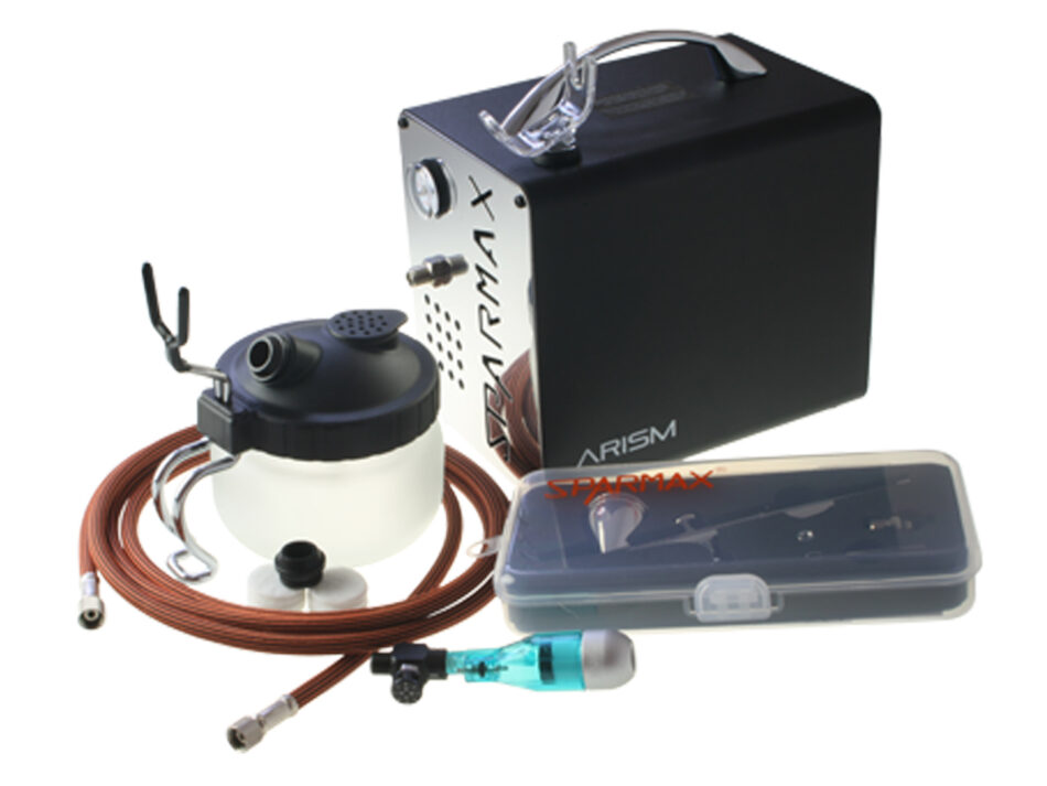 Sparmax ARISM Compressor & MAX-4 Airbrush Kit