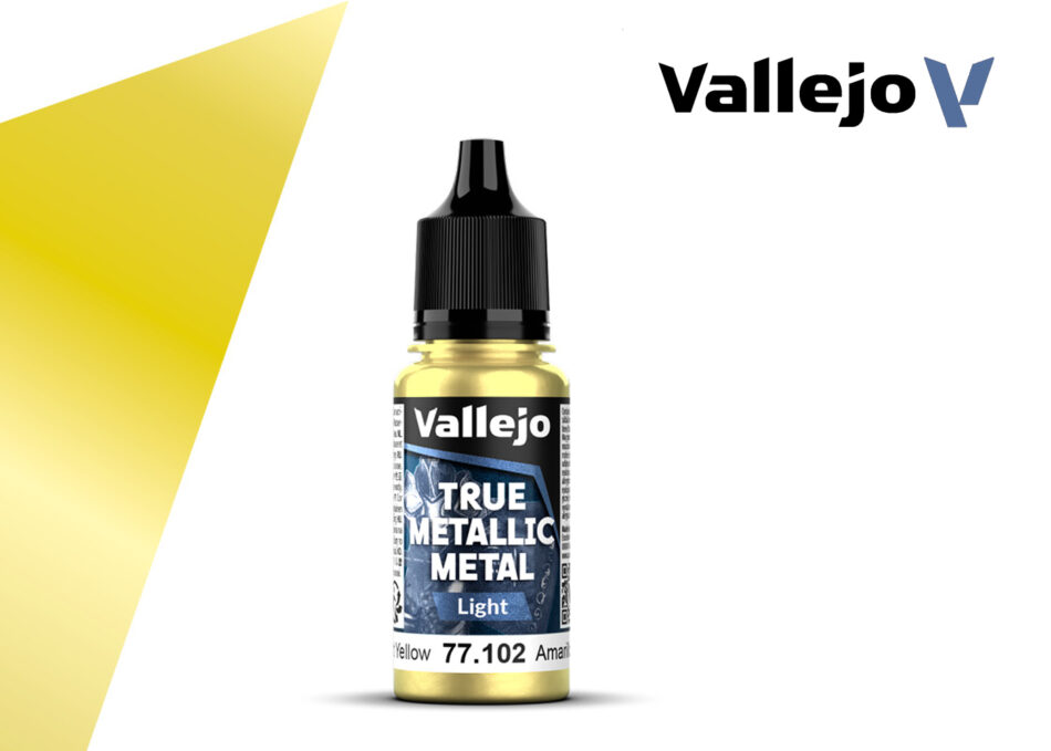 Vallejo True Metallic Metal Light - Radiant Yellow (18ml)