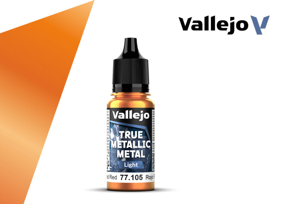 Vallejo True Metallic Metal Light - Forged Red (18ml)
