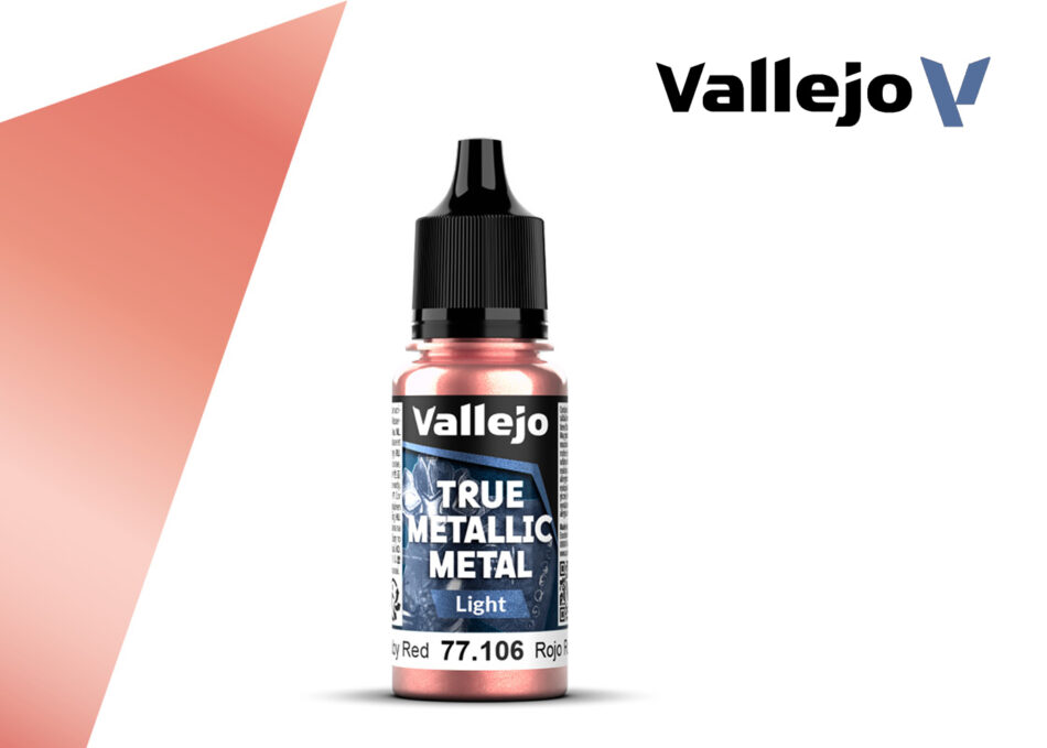 Vallejo True Metallic Metal Light - Ruby Red (18ml)