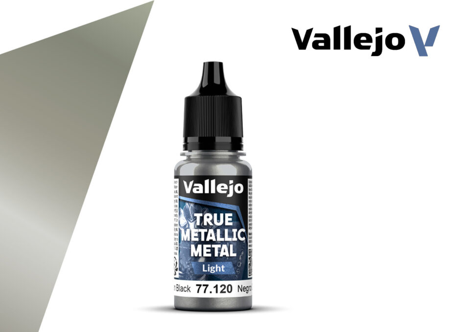 Vallejo True Metallic Metal Light - Obsidian Black (18ml)