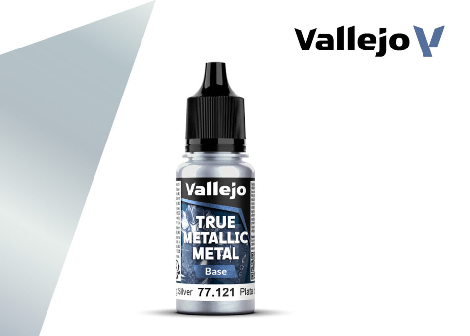 Vallejo True Metallic Metal Base - Sterling Silver (18ml)