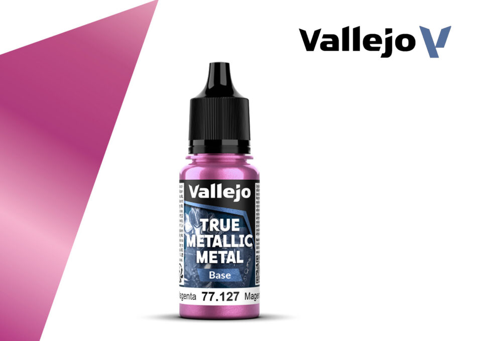 Vallejo True Metallic Metal Base - Crimson Magenta (18ml)