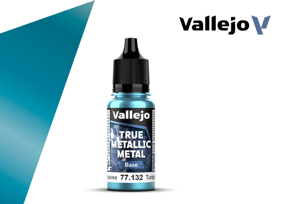 Vallejo True Metallic Metal Base - Hydra Turquoise (18ml)
