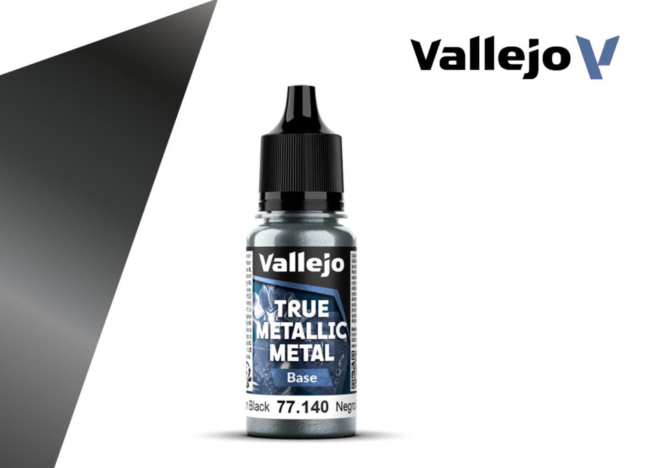 Vallejo True Metallic Metal Base - Obsidian Black (18ml)