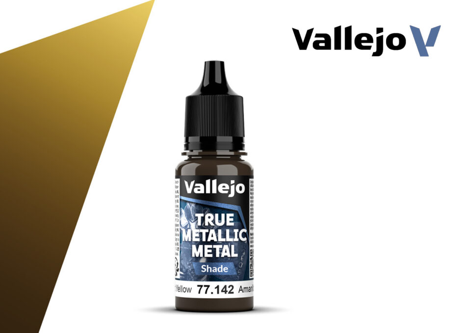 Vallejo True Metallic Metal Shade - Radiant Yellow (18ml)
