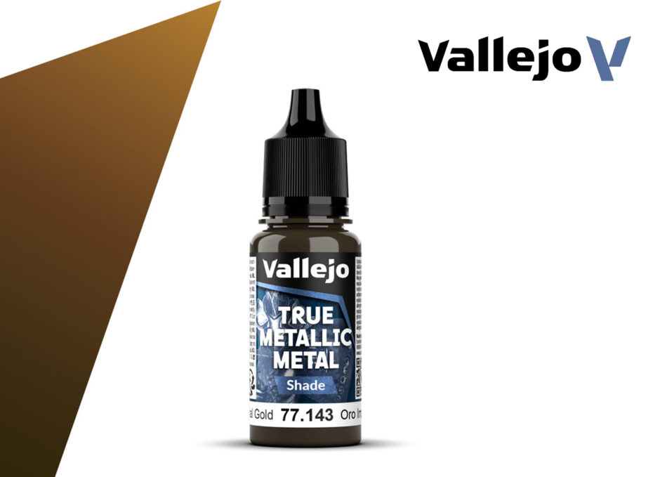 Vallejo True Metallic Metal Shade - Imperial Gold (18ml)