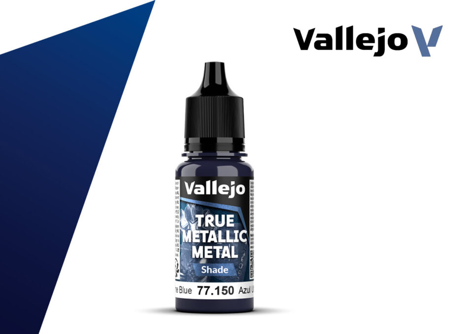 Vallejo True Metallic Metal Shade - Ultramarine Blue (18ml)