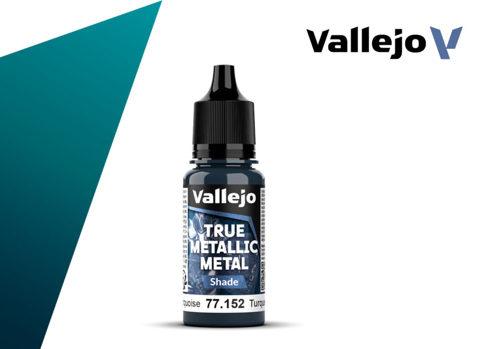 Vallejo True Metallic Metal Shade - Hydra Turquoise (18ml)