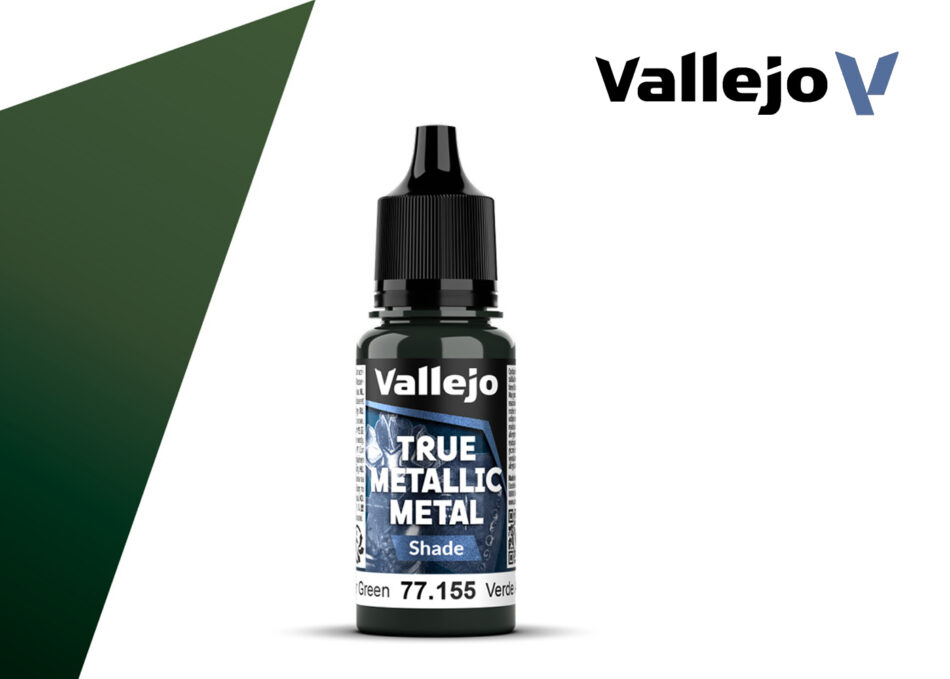 Vallejo True Metallic Metal Shade - Amber Green (18ml)