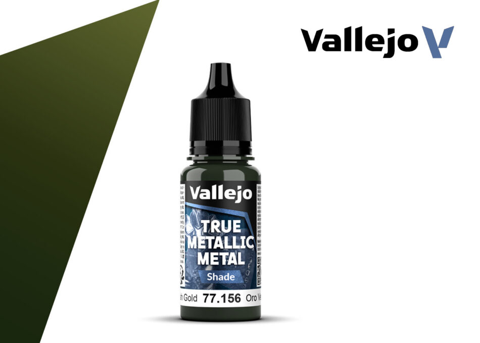 Vallejo True Metallic Metal Shade - Greenish Gold (18ml)