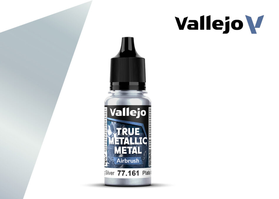 Vallejo True Metallic Metal Airbrush - Sterling Silver (18ml)