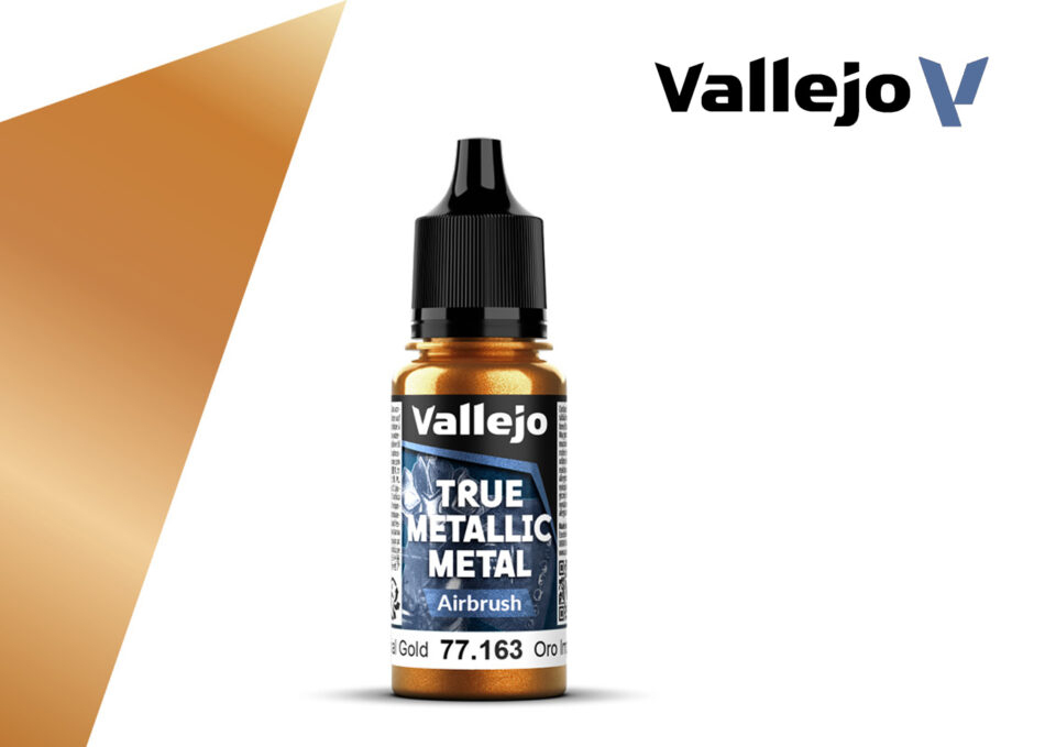 Vallejo True Metallic Metal Airbrush - Imperial Gold (18ml)