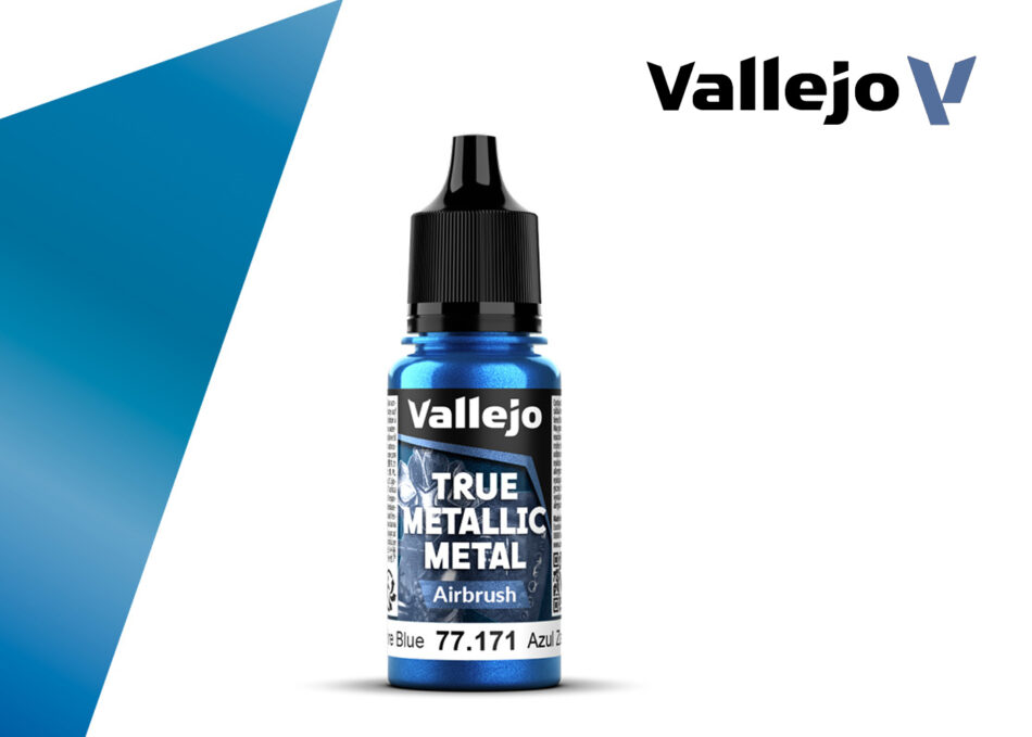 Vallejo True Metallic Metal Airbrush - Sapphire Blue (18ml)