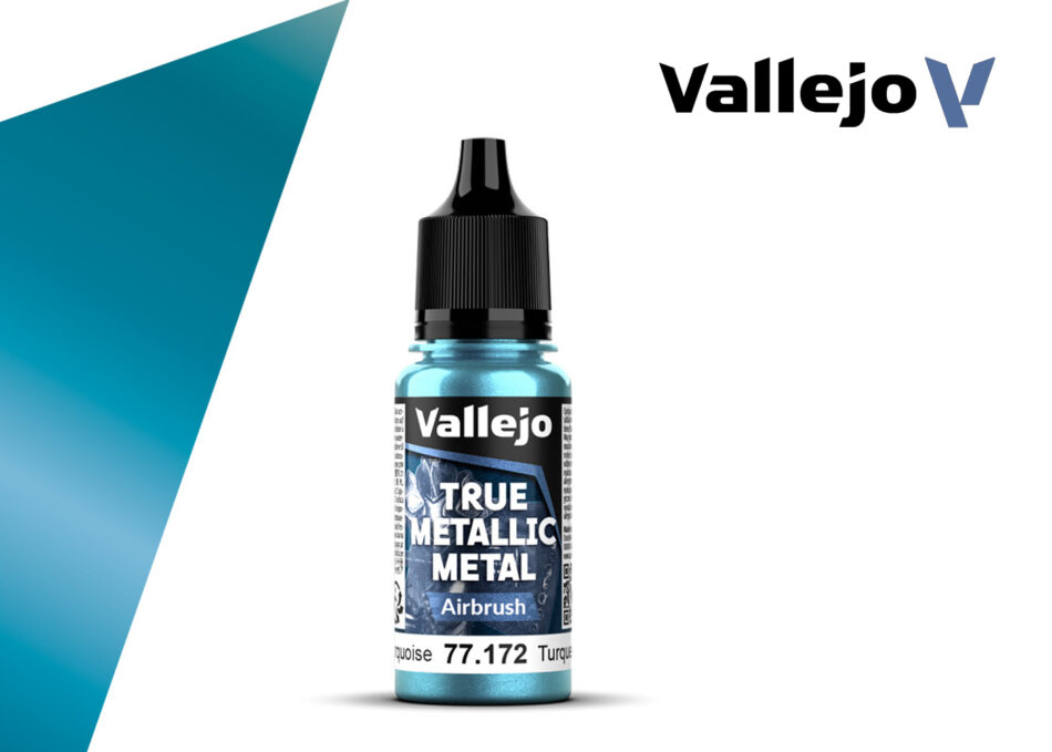 Vallejo True Metallic Metal Airbrush - Hydra Turquoise (18ml)